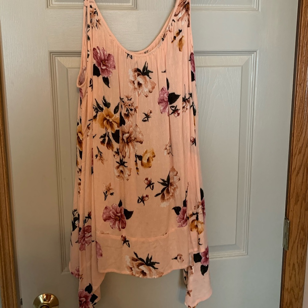 Torrid Pink Floral Swing Tank